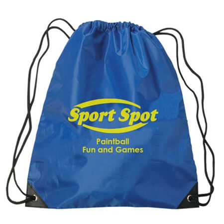 drawstring polyester backpack waterproof bag sports packingable