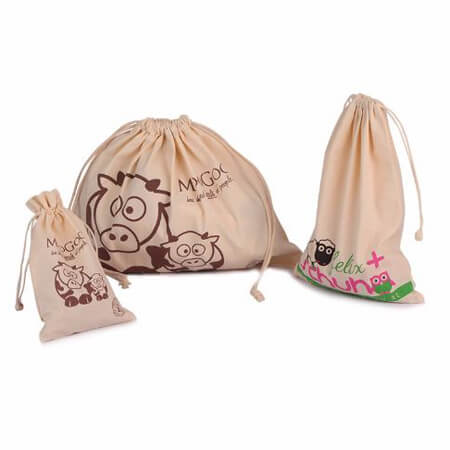 Cotton canvas gift bag with drawstring 1