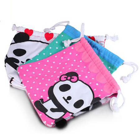 Cotton toy bags with cotton drawstring 3