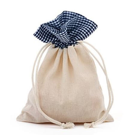 Custom cotton drawstring pouches 1