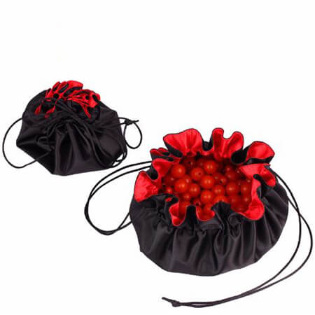 Elegant round satin jewelry bags 1