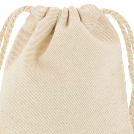 Mini cotton bags with cotton rope 4