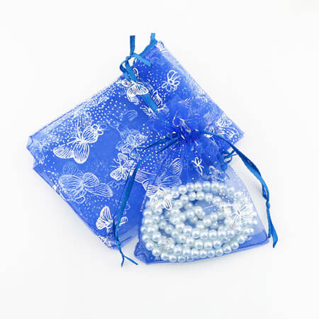 Organza bag with printed butterfly 1