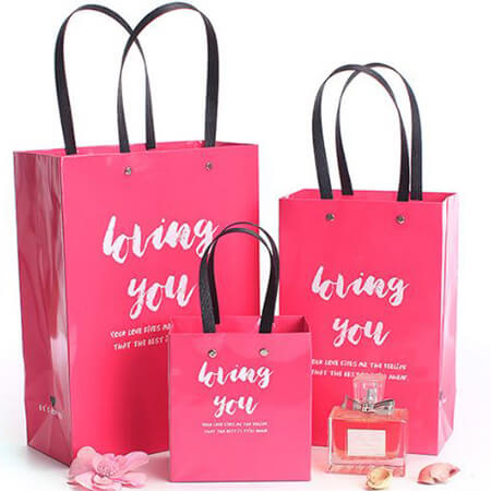 Download Glossy red packaging paper bag | Packingable