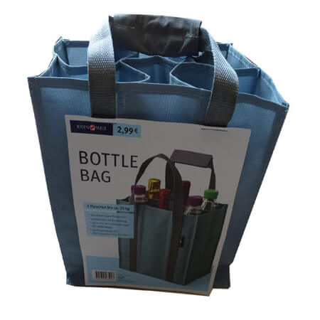 Heavy-duty polyester wine bottle bag 1