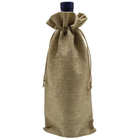 Jute burlap wine bags 1