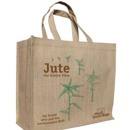 Jute supermarket shopper bag 1