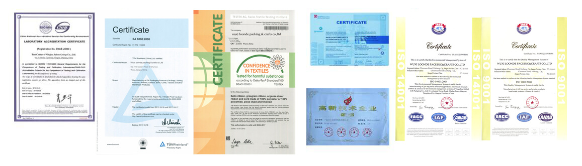 Laraty Packing Certifications Laraty Packing Certifications