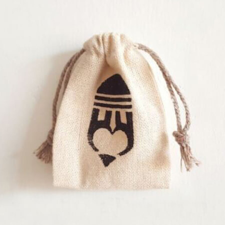 Small jute bags with logo 1