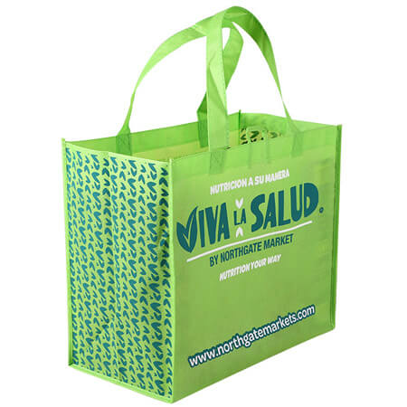 Custom non woven bags by Northgate market 1