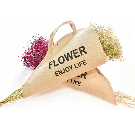 Flowers bag natural burlap bags 1