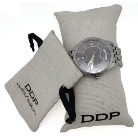 Jute gift bag for watch 1