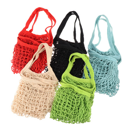 Natural cotton shopping net tote bag 1