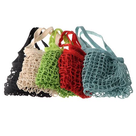 Natural cotton shopping net tote bag 2