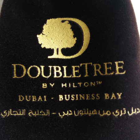 Printed velvet pouch for Dubai client 3