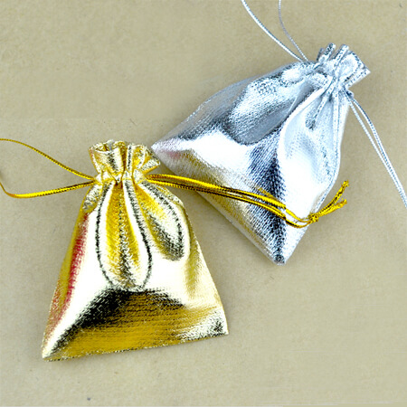 Tone satin gift bags with drawstring 4