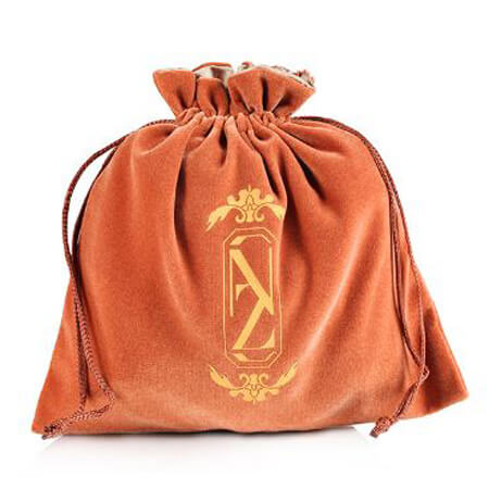 Velvet jewelry gift drawstring bag 1