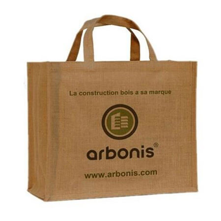 Custom jute bags printed logo 1