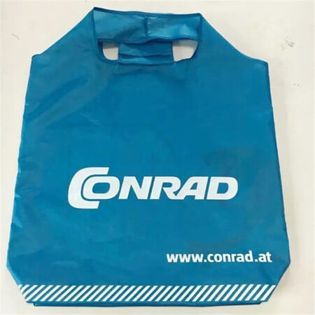 Customize blue foldable shopping bag 1