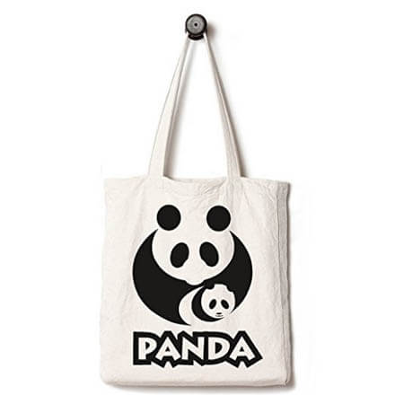 EcoFriendly tote bag printed animal 1