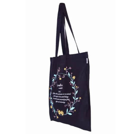 Eco-friendly canvas tote bag without gusset 1