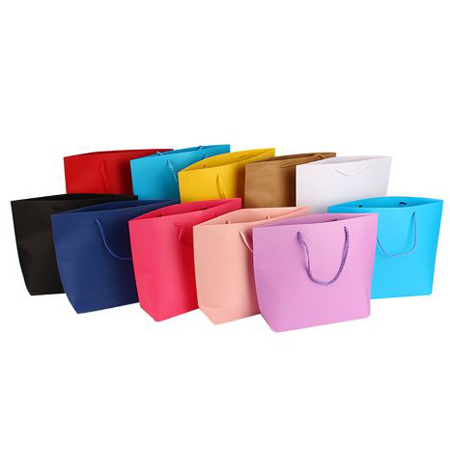 Colorful boat shaped paper bag 1