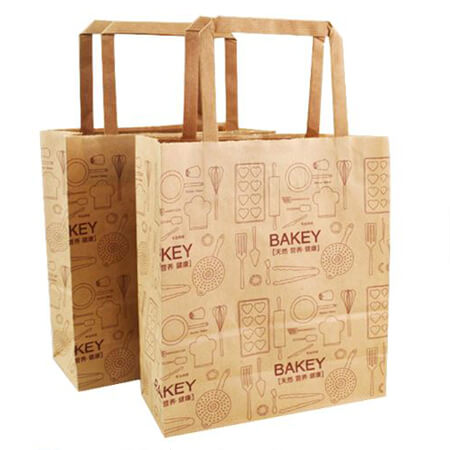 Kraft Paper Food Bakery Grocery Bags