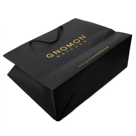 Luxury hot stamping gold foil paper bag 4