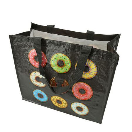 Printed laminated pp woven tote bags 2