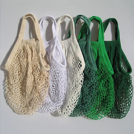 Reusable mesh shopping bag for fruit storage 2