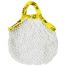 Cotton woven shopper bags with logo on strap 1
