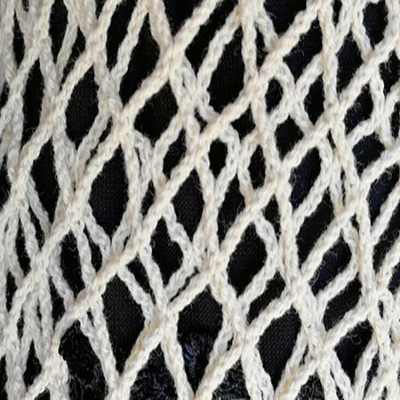 Grocery crochet bag with logo on handle 4