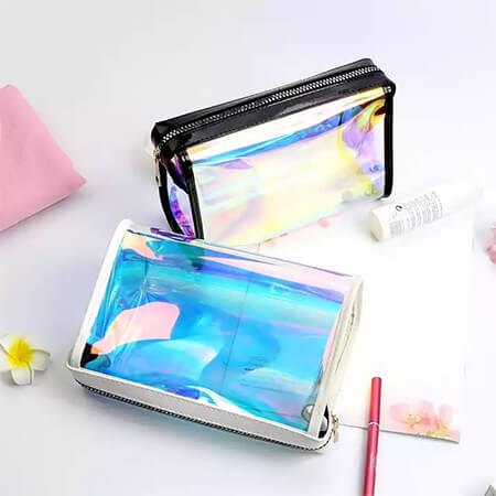 Fashion PVC laser clear cosmetic makeup bag 3