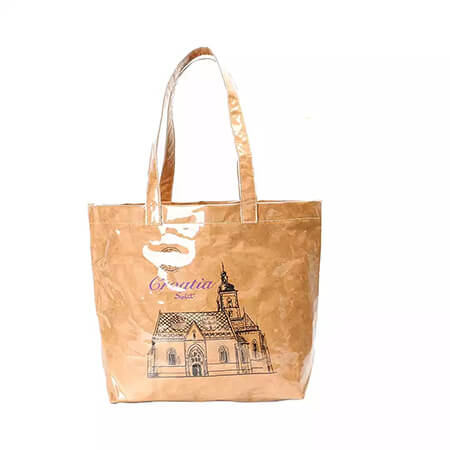 Tyvek Tote Bag For Women Ladies PVC Shopping Bag